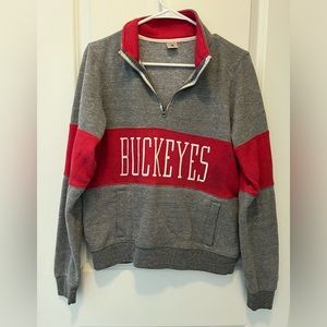 Homage Ohio State Buckeyes Pull Over Quarter Zip